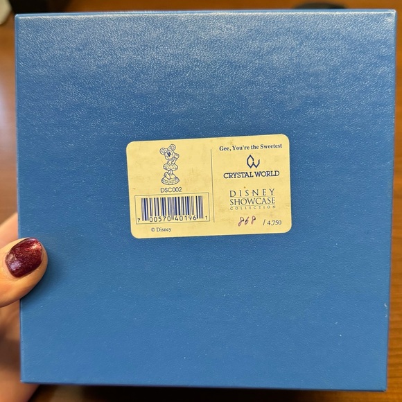 Disney Crystal World "Gee, You're The Sweetest" Limited Edition Minnie Mouse - Picture 10 of 10